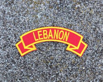 Patch-Lebanon Red Tab